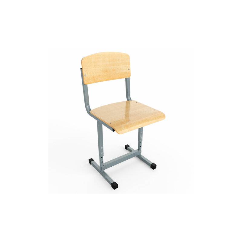 Стул ученический регулир. ШМ.С46.С, 380х380х720-840 мм, рост 5-7 (4-6), серый каркас, фанера главное фото