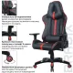 Игровое кресло  "GT Carbon GM-120", две подушки, экокожа, черное/красное, 531931. Фото товара с разных ракурсов.