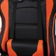 Игровое кресло  "GT Racer GM-100", две подушки, экокожа, черное/оранжевое, 531925. Фото товара с разных ракурсов.
