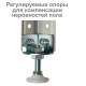Стеллаж металлический  "MS Plus-185/60-4", 1850х1000х600 мм, 4 полки, регулируемые опоры, 291107, S241BR156402. Фото товара с разных ракурсов.
