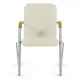 Кресло  "Samba CF-106 BOX-2", серый каркас, накладки "бук", кожзам бежевый, разобрано. Фото товара с разных ракурсов.