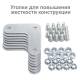 Стеллаж металлический  "MS KD-180/30/70-4", 1800х700х300 мм, 4 полки, сборная стойка, 291112, S240BR123402. Фото товара с разных ракурсов.