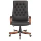 Кресло руководителя Бюрократ T-9928WALNUT/ECO черный эко.кожа крестов. металл/дерево. Фото товара с разных ракурсов.